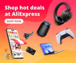 Banner AliExpress – sfeermakers en slimme deals, woondecor selectie