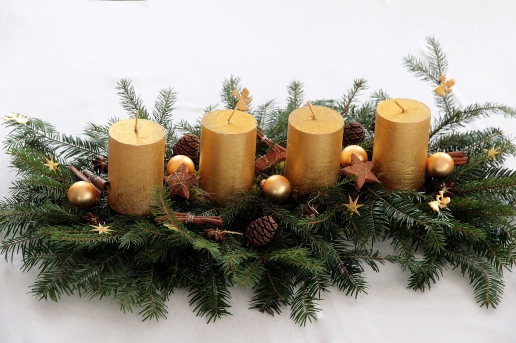 candle, advent wreath, advent arrangement, advent, advent season, christmas, christmas time, flower arrangement, christmas jewelry, light, wax, first candle, gold, branches, fir branch, candle, advent wreath, advent wreath, advent wreath, advent wreath, advent wreath, advent, advent, christmas, christmas, christmas